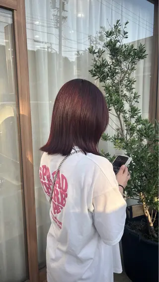 ショート カラー 能勢 莉里花のヘアスタイル