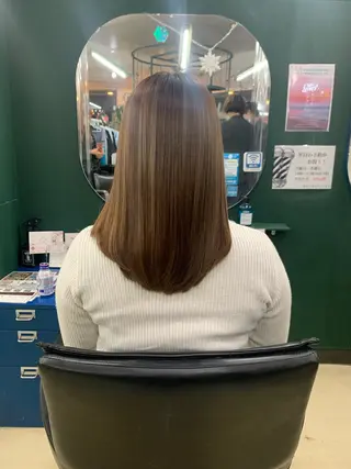 ロング カラー 月館 怜奈のヘアスタイル
