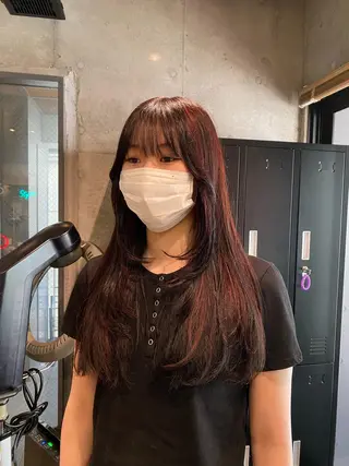 ロング カラー 🩶レイヤーカット 🩶柔らかカラー結愛のヘアスタイル