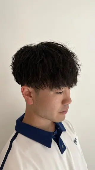 ショート パーマ メンズ 🏆メンズヘア特化 🥇代表りんぺーのヘアスタイル