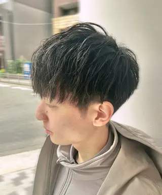 ミディアム パーマ メンズ メンズパーマ 特化/京橋/栗野のヘアスタイル