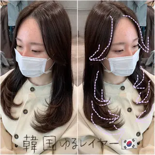 ロング ヘアアレンジ 韓国hair🦋 Nanaのヘアスタイル
