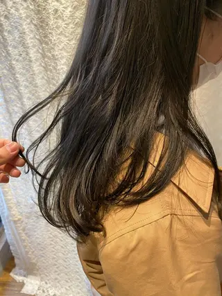 セミロング ヒラヤマ ユウスケのヘアスタイル