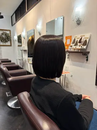 ミディアム ラカットゾーン 田中李奈のヘアスタイル