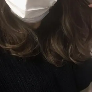 セミロング カラー ママ美容師 *ヒマワリのヘアスタイル