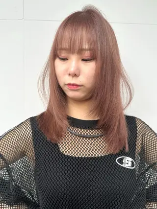 セミロング カラー DAIKIベージュ 🍂レイヤーカットのヘアスタイル