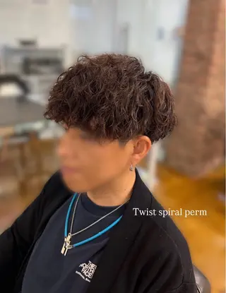 パーマ メンズ Nanami little 渋谷のヘアスタイル