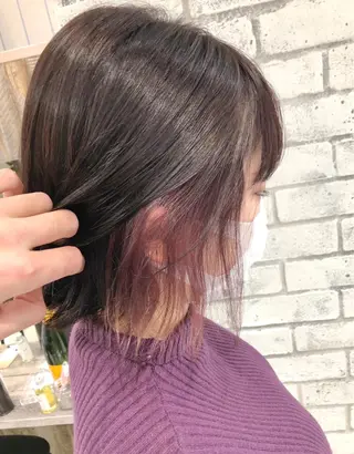 セミロング 🌈外国風ハイライト こうたろうのヘアスタイル