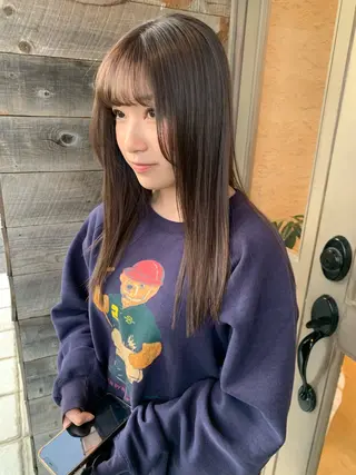 ロング カワサキ マホのヘアスタイル