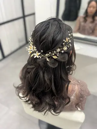 セミロング ヘアアレンジ 心斎橋/ヘアセット MASAKIのヘアスタイル