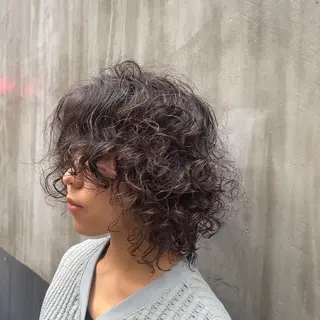 ミディアム パーマ 🍇おぐら めぐみ🍇のヘアスタイル