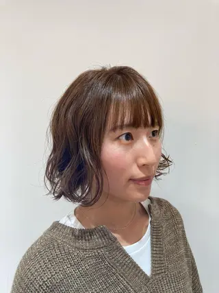 ショート パーマ 前田 梨沙のヘアスタイル