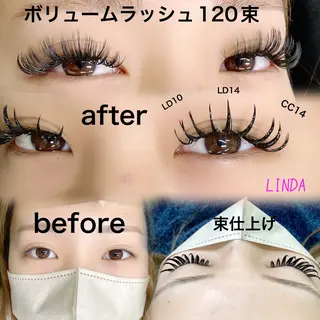 マツエク・マツパ linda lashesのマツエク・マツパデザイン
