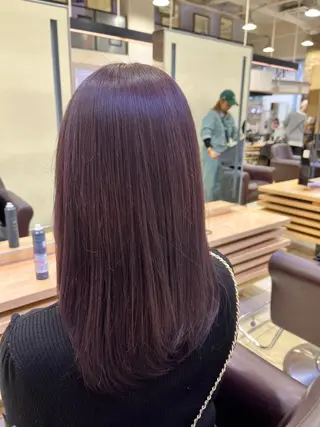 ロング カラー メンズパーマ/ メッシュ📍ユリのヘアスタイル