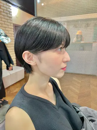 ショート 韓国/レイヤーカット 顔周り/廣瀬達哉のヘアスタイル