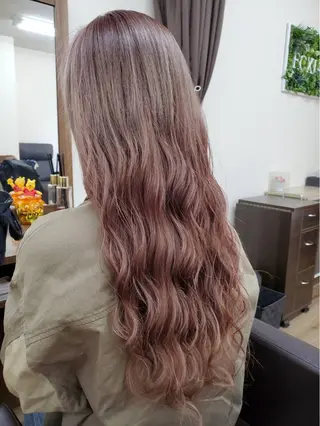 セミロング カラー ヘアセットサロン 🎀ECXIAのヘアスタイル