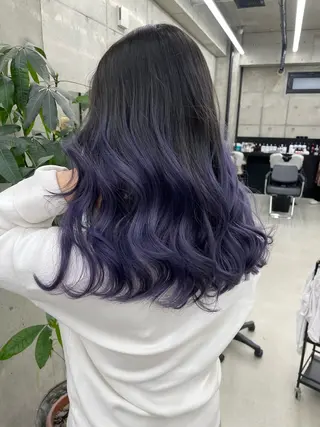 セミロング 手島 カミラのヘアスタイル