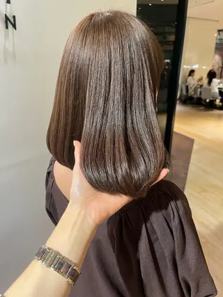 ミディアム マンツーマン 縮毛矯正/マユコのヘアスタイル