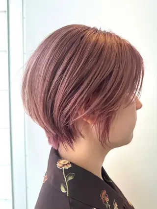 ショート カラー 笠原 健人のヘアスタイル