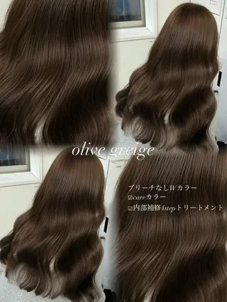 ロング カラー 💍モテる艶髪 透明感カラー💖のヘアスタイル