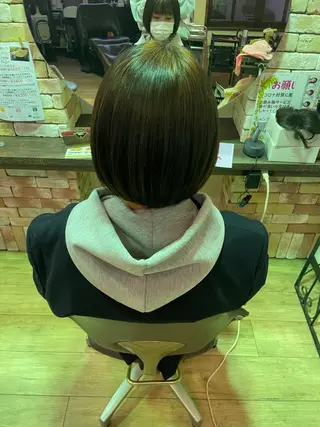 ミディアム hair make echo滿木あい花のヘアスタイル