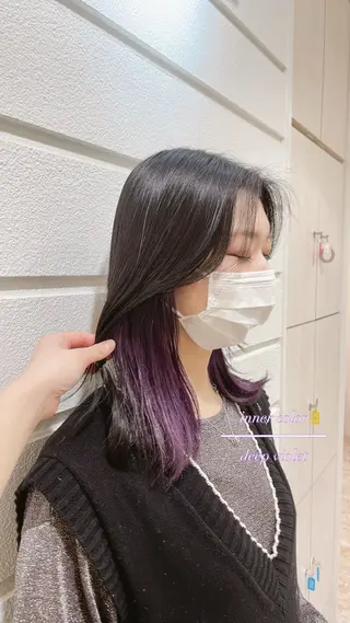 カラー ボブ/艶髪 soleilrukaのヘアスタイル