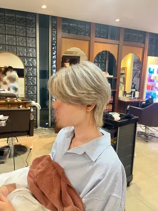 ショート カラー メンズ カットが上手い 💇‍♂🌸サク🌸のヘアスタイル