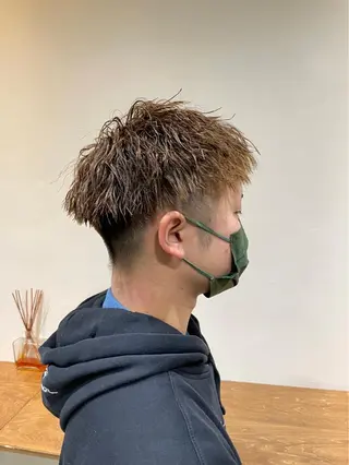 パーマ メンズ オカベ ショウマのヘアスタイル