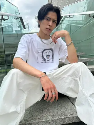 カラー *メンズ専門アカデミ ー🔥BLUCK🏁のヘアスタイル