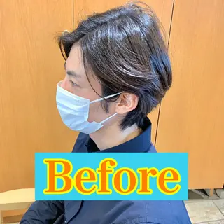 ミディアム パーマ メンズ メンズパーマ&メンズ 縮毛矯正/平野/渋谷のヘアスタイル