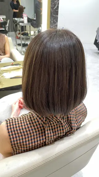 ミディアム パーマモデル募集🌈 森脇帆南のヘアスタイル