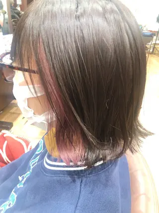 ミディアム 福島 雪華のヘアスタイル