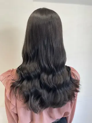 ミディアム カラー ヘアアレンジ キッズ ネイル マツエク・マツパ 髪質改善カラー🦋 田村のヘアスタイル