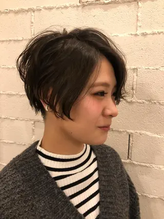 ショート カラー 口コミ評価4.9⭐︎ カワナベ マサシのヘアスタイル
