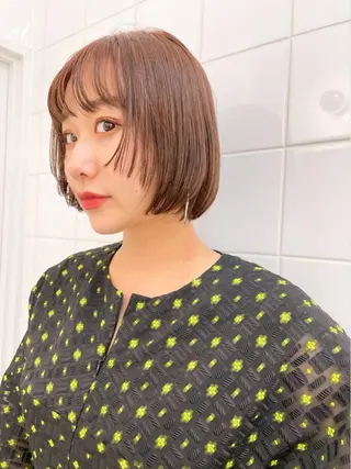 ショート カラー パーマ 💖美髪矯正💖 辻未侑のヘアスタイル