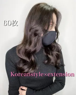 ミディアム 💎馴染むエクステ× TOMO💎のヘアスタイル