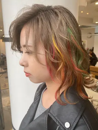 ミディアム カラー welring hair salonのヘアスタイル