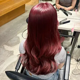 ロング カラー うる艶カラー /縮毛矯正✨レオンのヘアスタイル