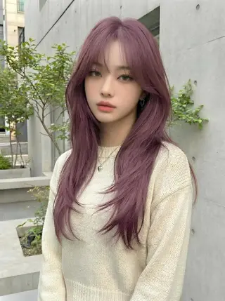 ロング 🍎レイヤー/蓮太/ ブリーチなしカラーのヘアスタイル