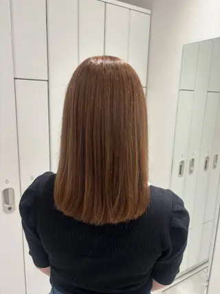 ミディアム 艶髪໒꒱／透明感 カラー🍀_そら🪽のヘアスタイル