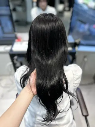 ロング カラー caho/韓国ヘア 盛れStyle🩶✨のヘアスタイル