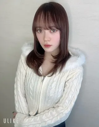 セミロング 鈴木 拓馬のヘアスタイル