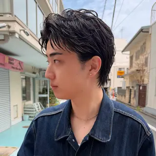 ショート メンズ 【メンズ特化】パーマ /マッシュ/ヨシダのヘアスタイル