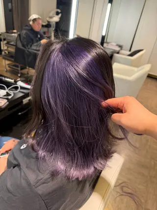 ミディアム 🎀momoღブリー チハイトーン🎀のヘアスタイル