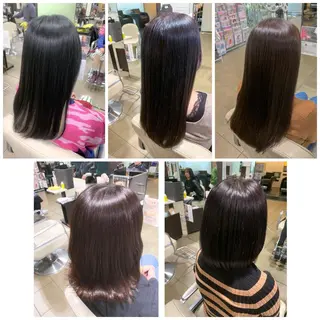 ロング カラー 地毛風ストレート/ 髪質改善/榎本流行のヘアスタイル