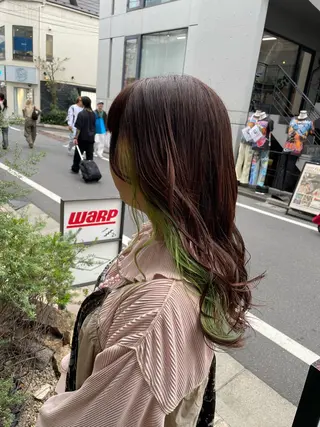 ロング カラー すぐ巻ける縮毛矯正 🍀勝倉　麗のヘアスタイル