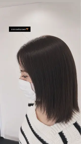 ミディアム カラー sweep ひなのヘアスタイル