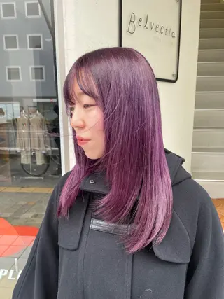 カラー 仲田 野愛のヘアスタイル