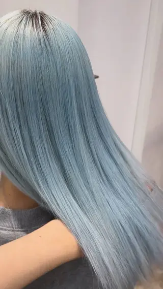 ミディアム カラー 渋谷/ハイトーン/ プルエクステ/大和のヘアスタイル