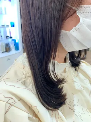 ロング カラー 菅野 美咲のヘアスタイル